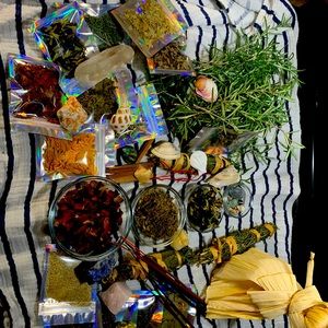 60 plus items Herb box voodoo hoodoo pagan Wicca 60 plus items